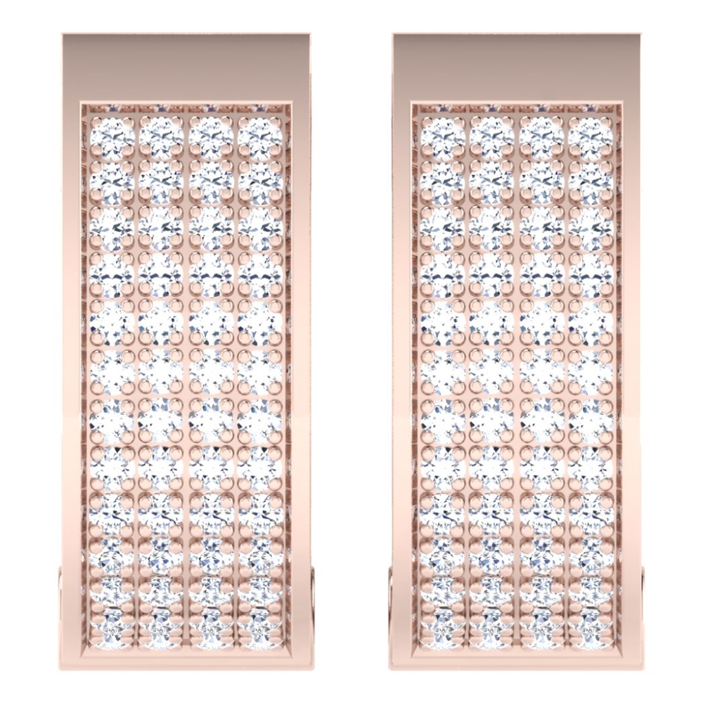Kamna Rose Gold  Diamond Earrings 
