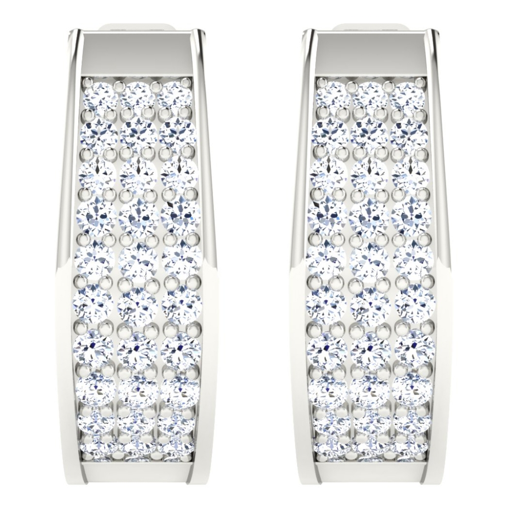 Mishti  White Gold  Diamond Earrings 