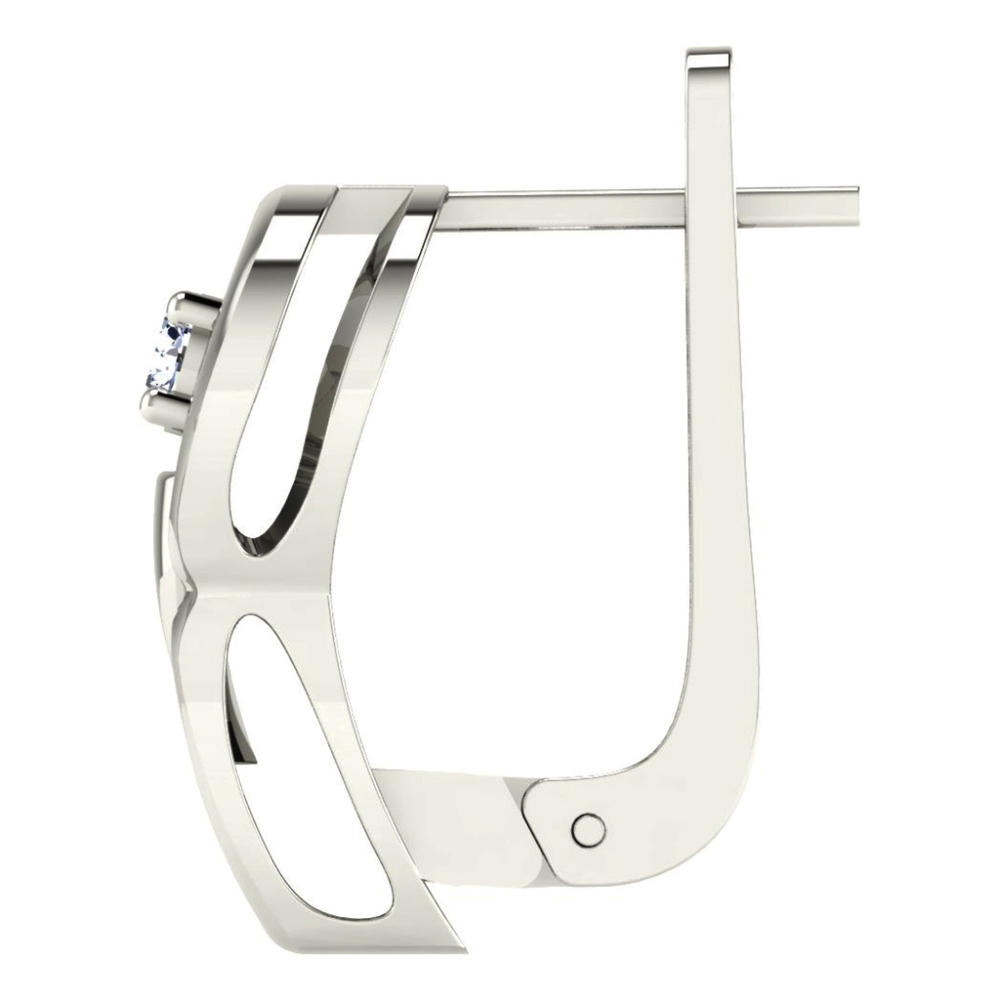 Dakshi  White Gold  Diamond Earrings 