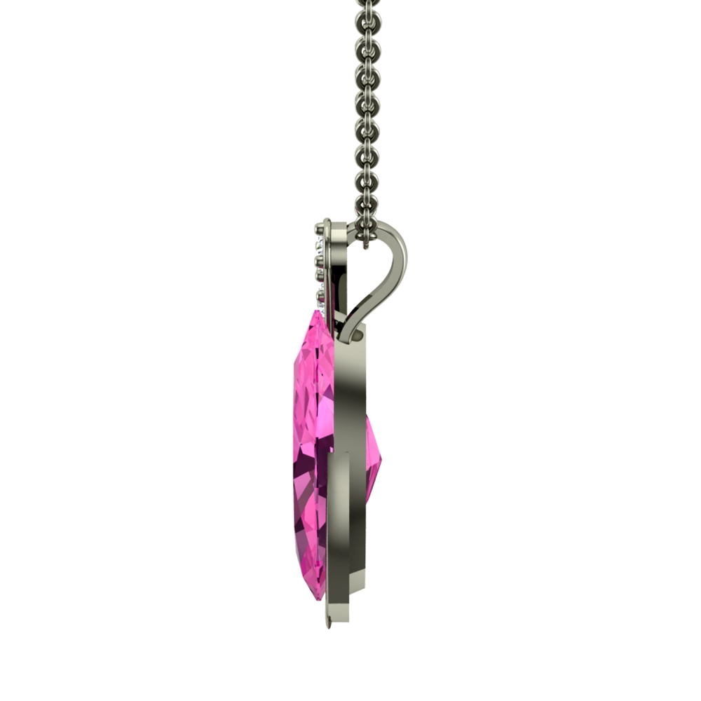 Rosy Spark sapphire Pendant