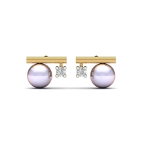 Rumi Pearl And Diamond Earrings
