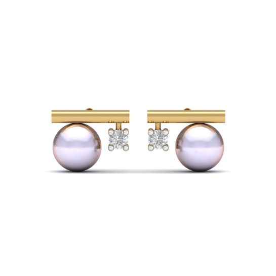 Rumi Pearl And Diamond Earrings