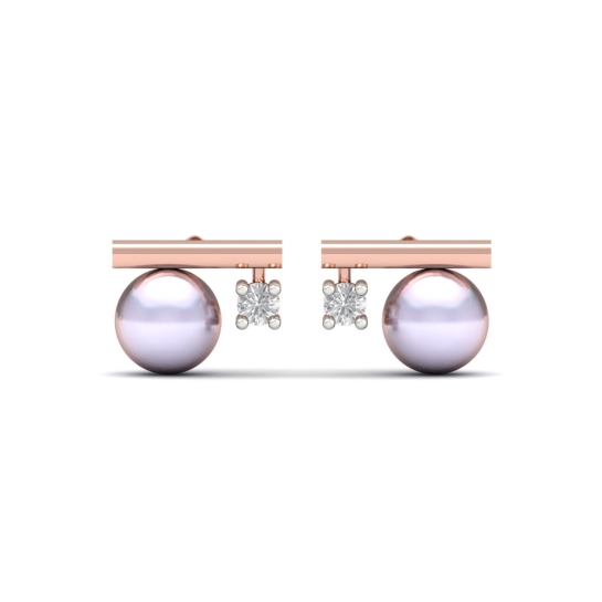 Rumi Pearl And Diamond Earrings