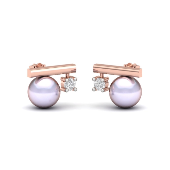 Rumi Pearl And Diamond Earrings