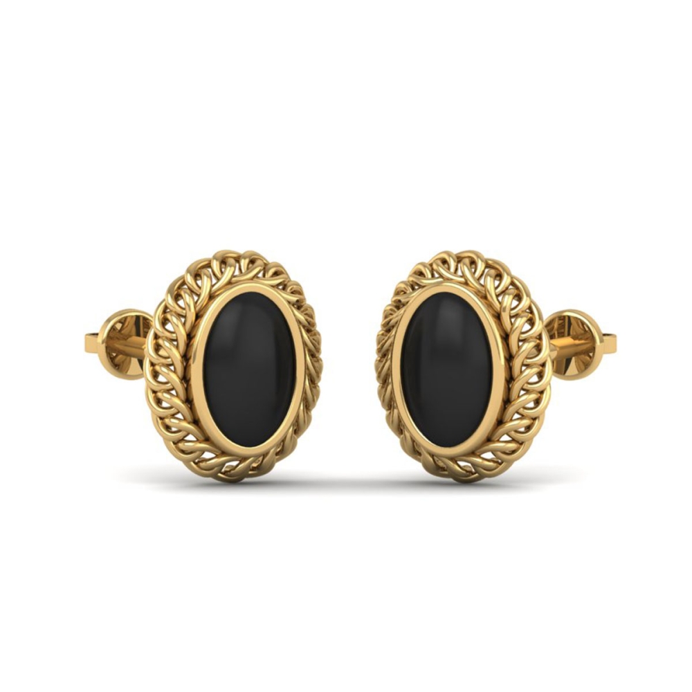 Dilruba Stud Gold Earrings 