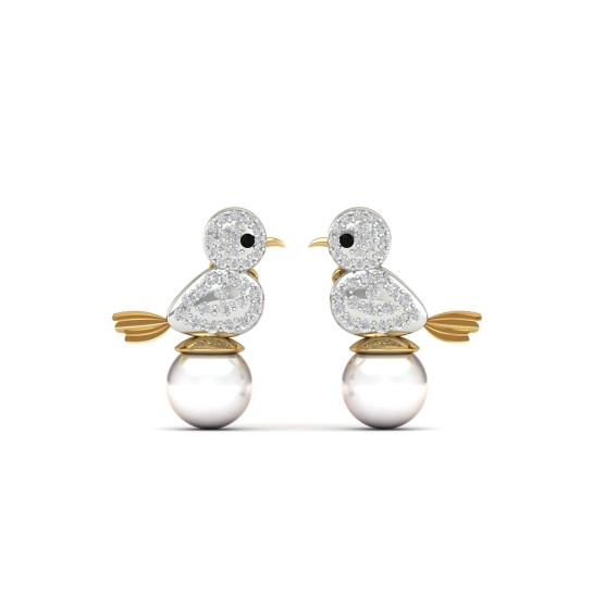Selin Pearl And Diamond Earrings