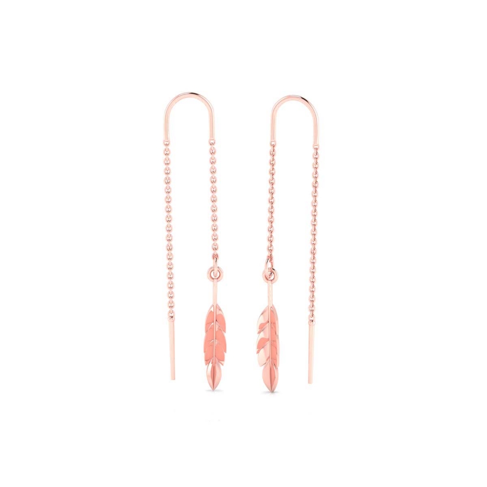 Nilimani Sui Dhaga Gold Earring