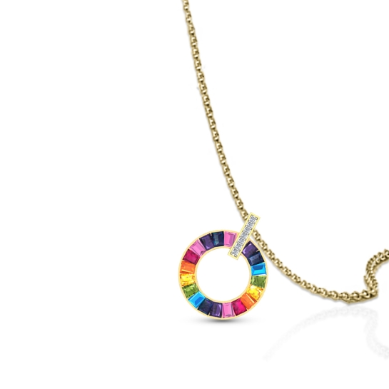 Shirin Gold and Diamond Pendant