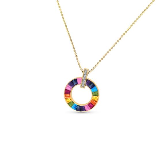 Shirin Gold and Diamond Pendant