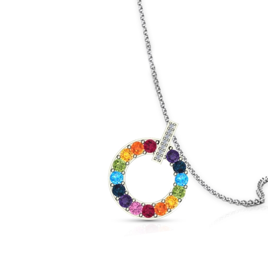 Shirin Gold and Diamond Pendant