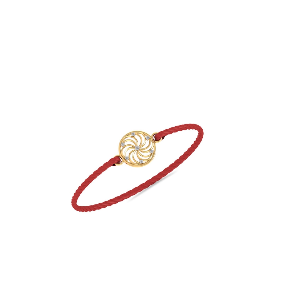 Hema Gold Rakhi for Brother and Bhabhi