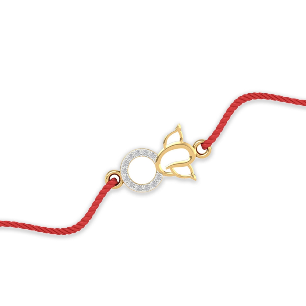 Ganpati Diamond Rakhi 