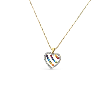Nadia gold pendant