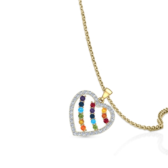 Nadia gold pendant