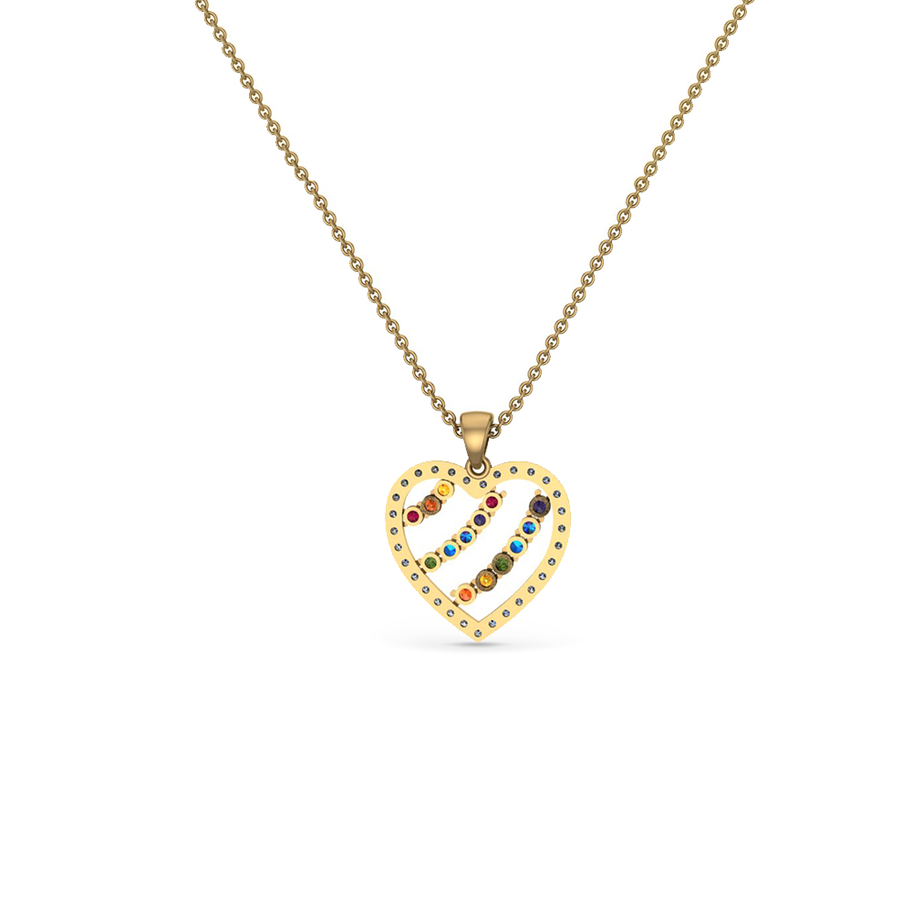Nadia gold pendant