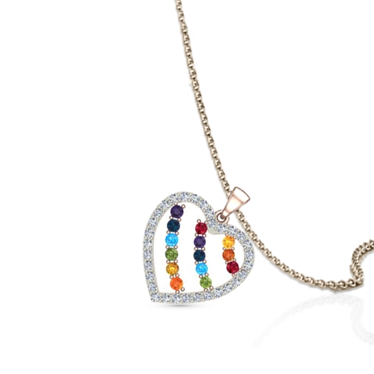 Nadia gold pendant