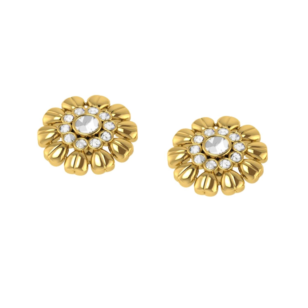 Padmabhasa Kundan Gold Earrings