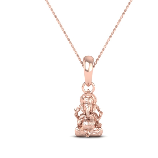 24K-2GM Lord Ganesh Locket Pendant For Men and Women