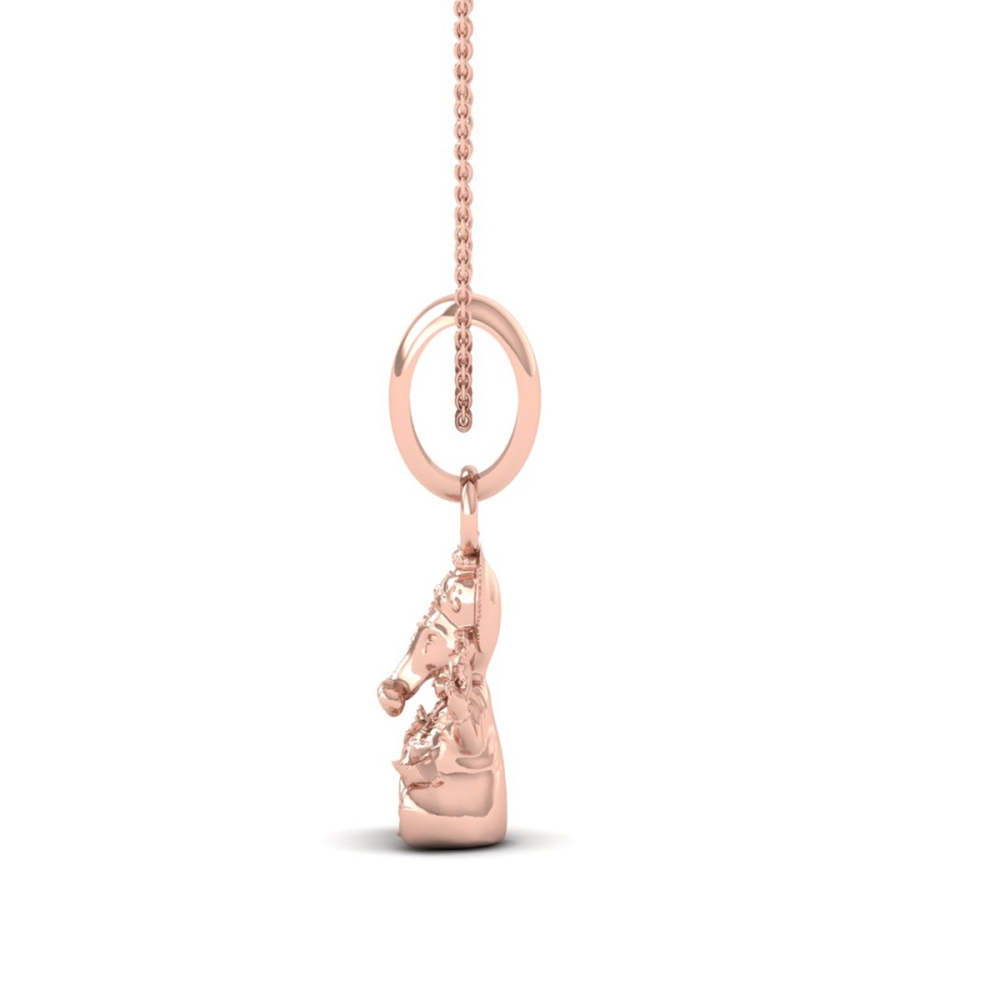 24K-2GM Lord Ganesh Locket Pendant For Men and Women
