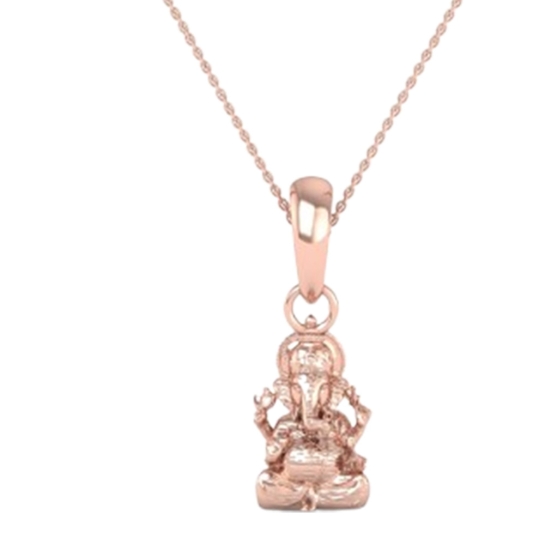 22K-3.2 Lord Ganesh Locket Pendant For Men and Women