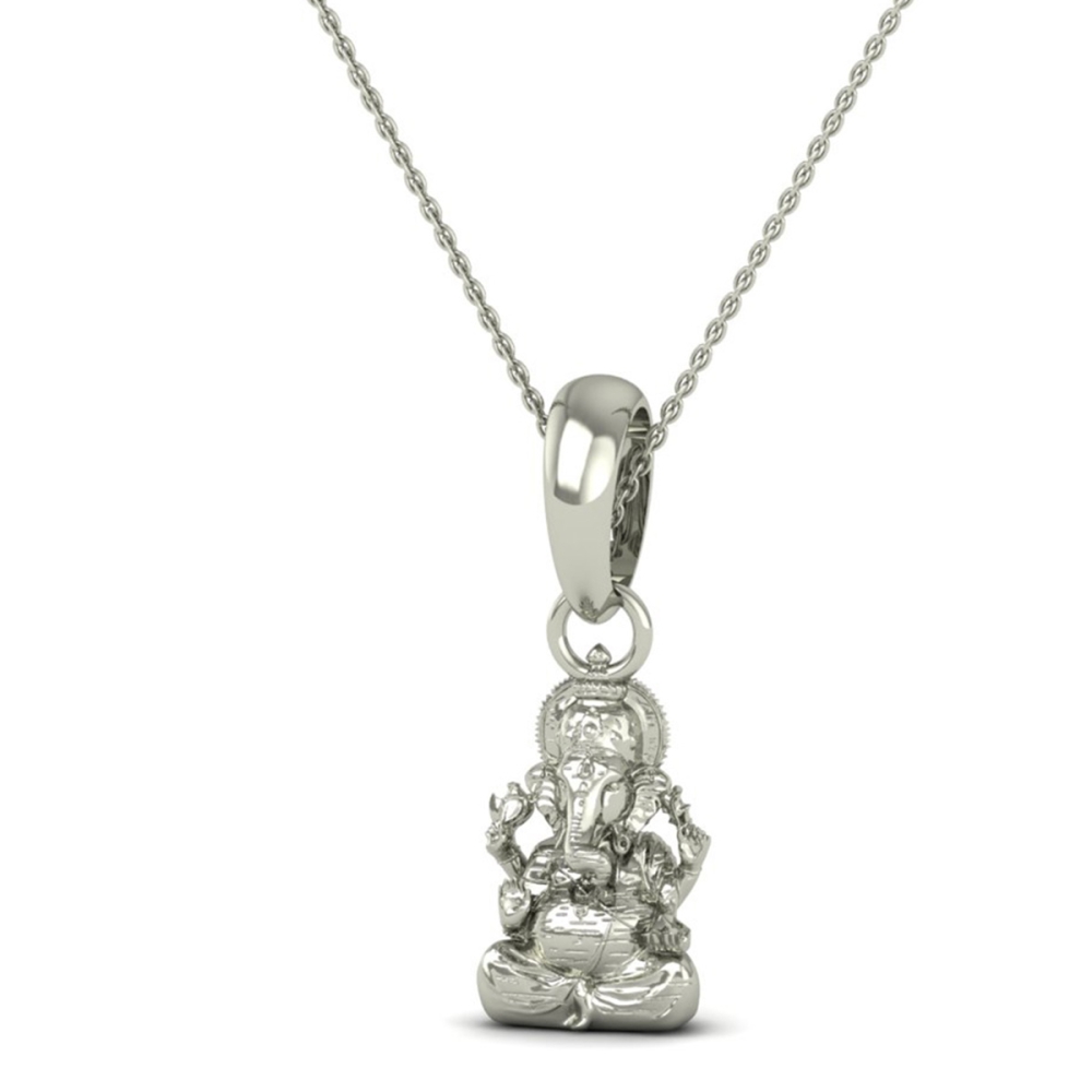 18K-2.2GM Lord Ganesh  Locket Pendant For Men and Women