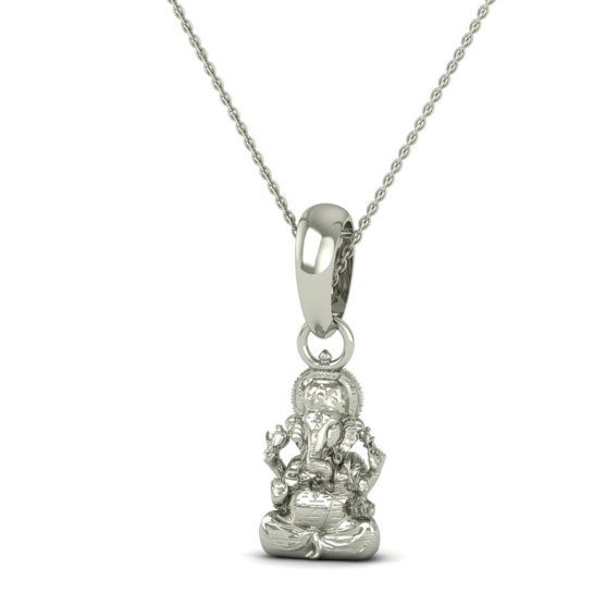 18K-2.2GM Lord Ganesh  Locket Pendant For Men and Women