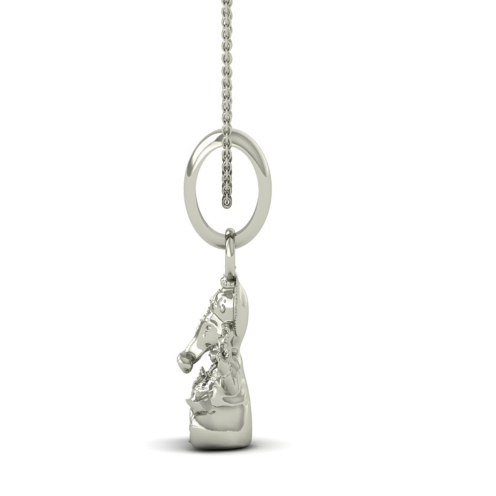 18K-2.2GM Lord Ganesh  Locket Pendant For Men and Women