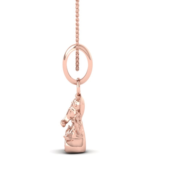 18K-2.2GM Lord Ganesh  Locket Pendant For Men and Women