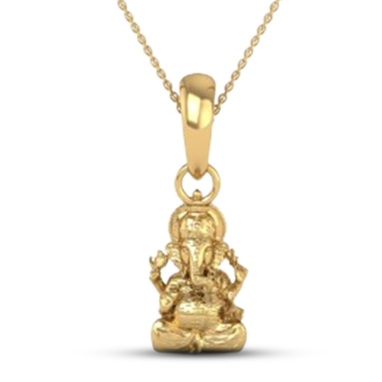 22K-3.2 Lord Ganesh Locket Pendant For Men and Women