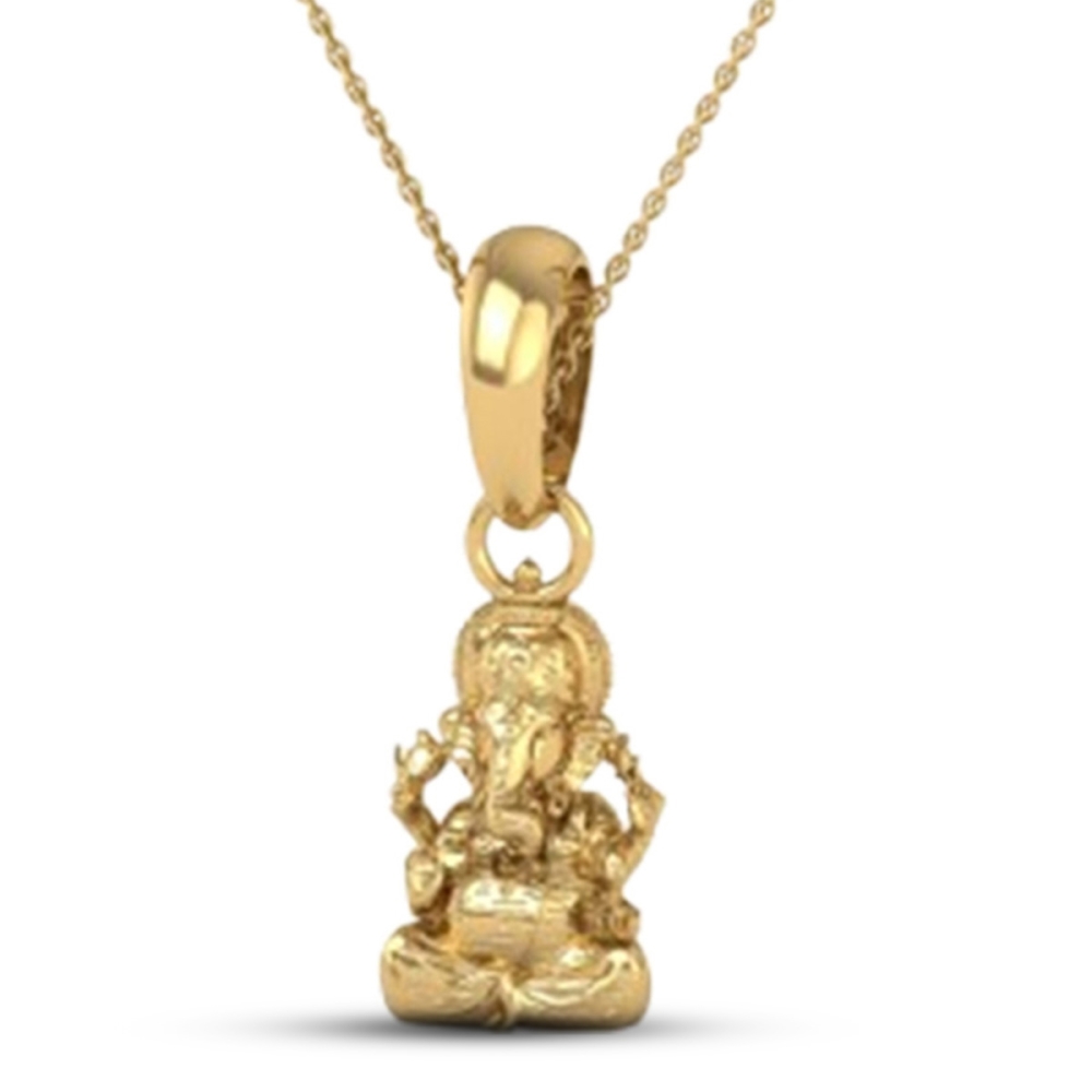 22K-3.2 Lord Ganesh Locket Pendant For Men and Women