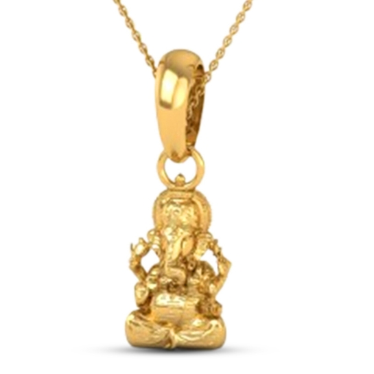 18K-5.2 Lord Ganesh Locket Pendant For Men and Women