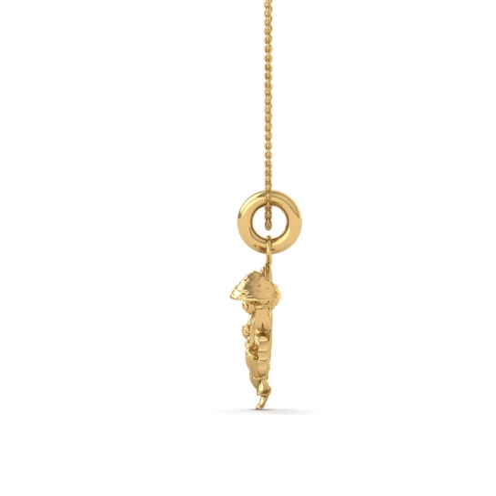 22K-1.6GM Yellow Gold Lord Hanuman Locket Pendant For Men and Women