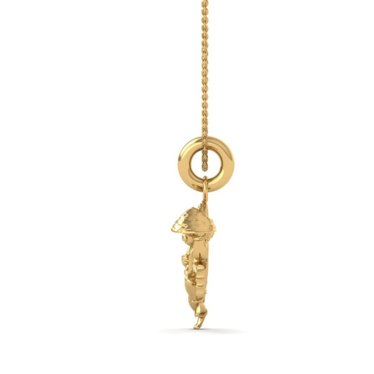  24K-2.2GM Yellow Gold Lord Hanuman Locket Pendant For Men and Women