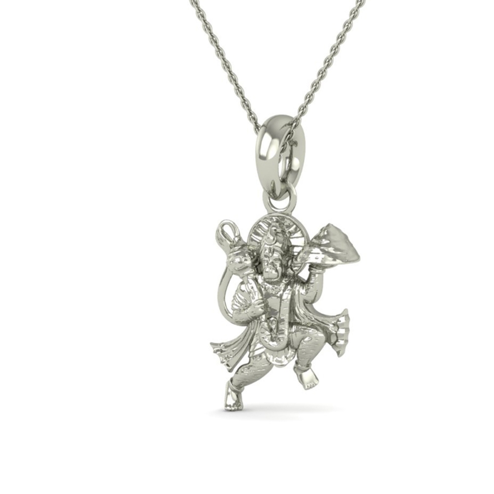 24K-2.2GM Yellow Gold Lord Hanuman Locket Pendant For Men and Women