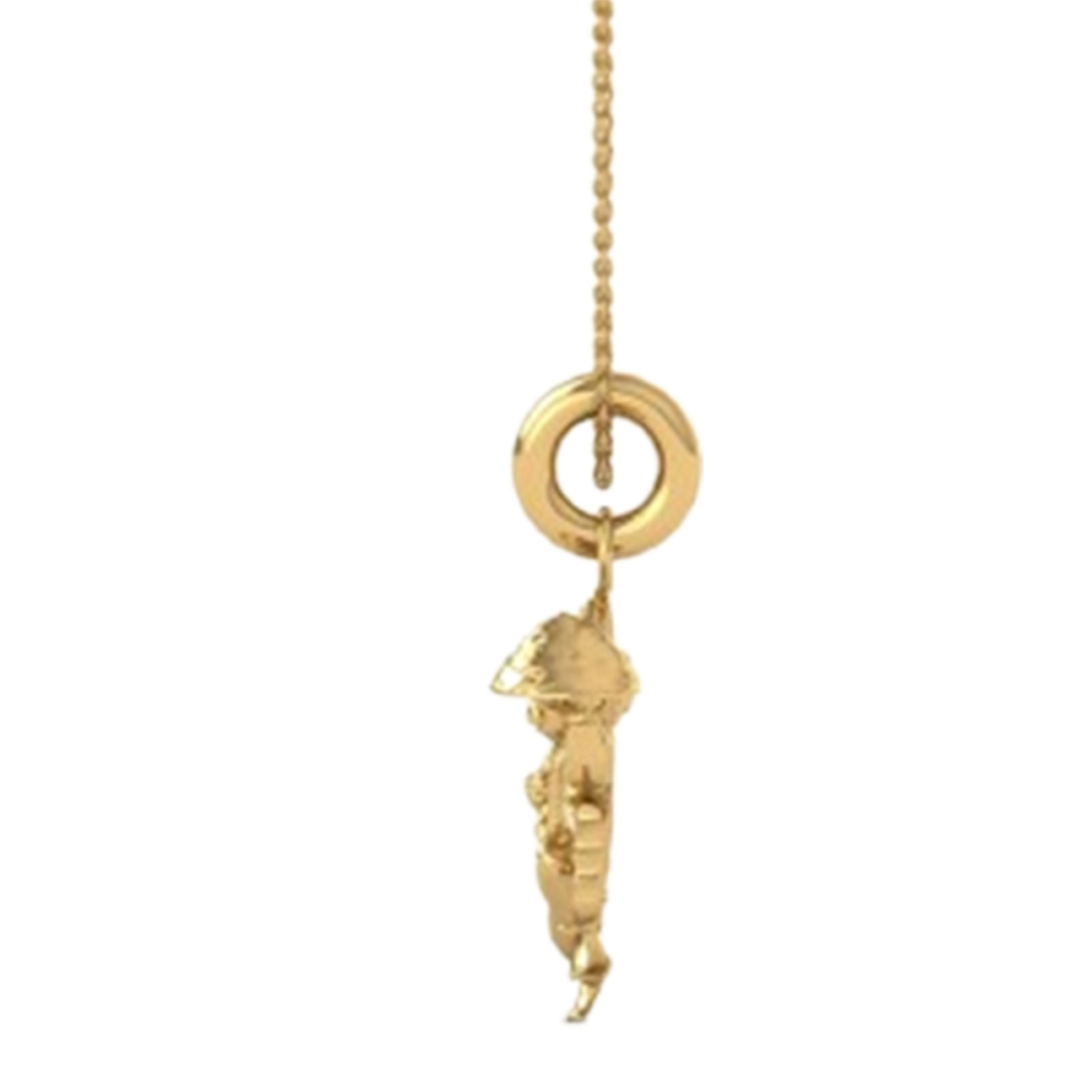 18K-3.2GM Yellow Gold Lord Hanuman Locket Pendant For Men and Women