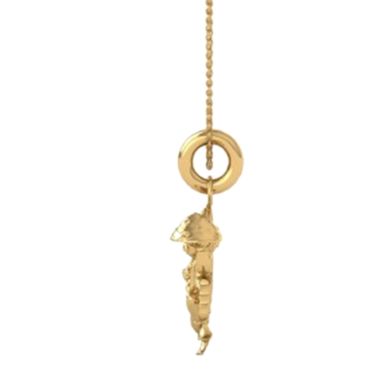 18K-3.2GM Yellow Gold Lord Hanuman Locket Pendant For Men and Women