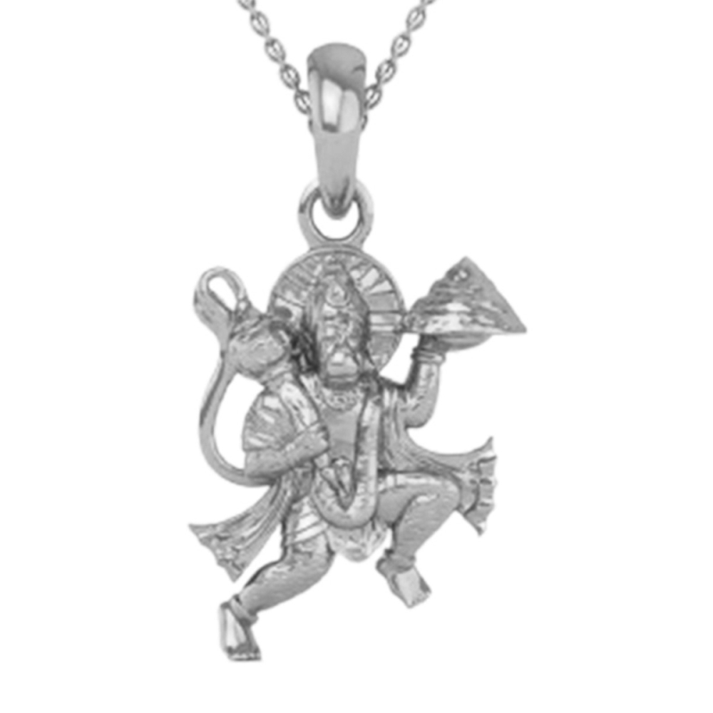 18K-3.2GM Yellow Gold Lord Hanuman Locket Pendant For Men and Women