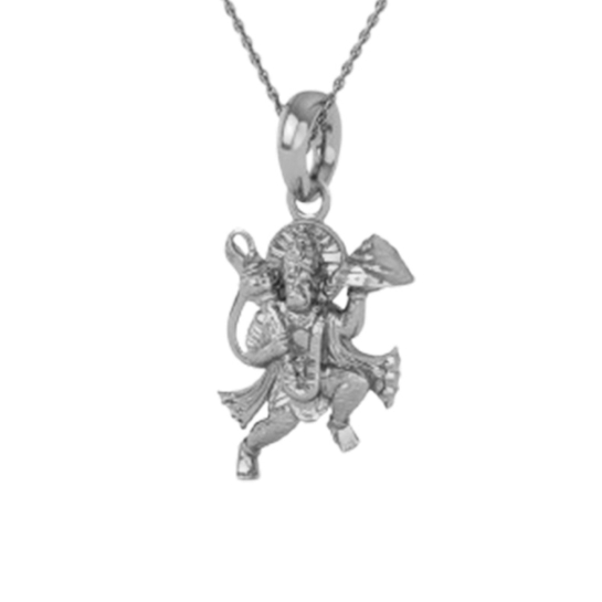 18K-3.2GM Yellow Gold Lord Hanuman Locket Pendant For Men and Women
