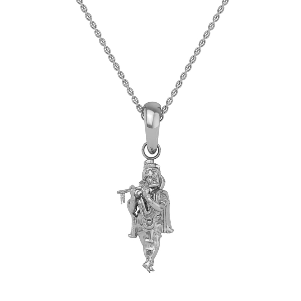 24K-2GM Yellow Gold Lord Krishna Locket Pendant For Men and Women.