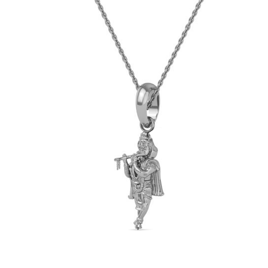 24K-2GM Yellow Gold Lord Krishna Locket Pendant For Men and Women.