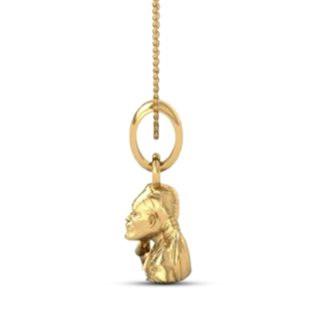 24K-3.2GM Yellow Gold Lord Sai Baba Locket Pendant For Men and Women