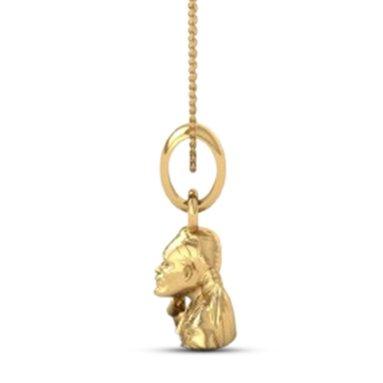 24K-3.2GM Yellow Gold Lord Sai Baba Locket Pendant For Men and Women