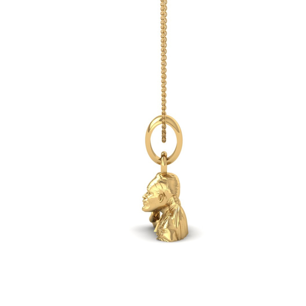 18K-1.6GM Yellow Gold Lord Sai Baba Locket Pendant For Men and Women