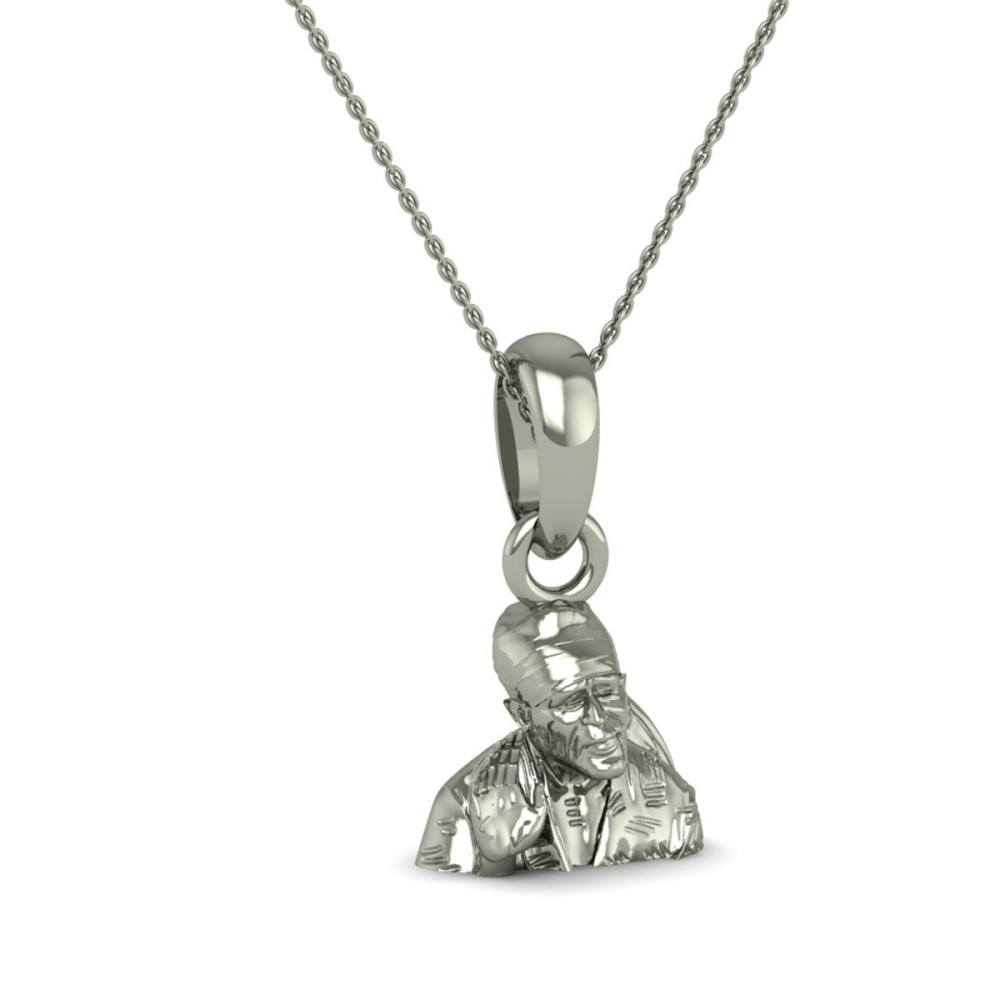 18K-1.6GM Yellow Gold Lord Sai Baba Locket Pendant For Men and Women