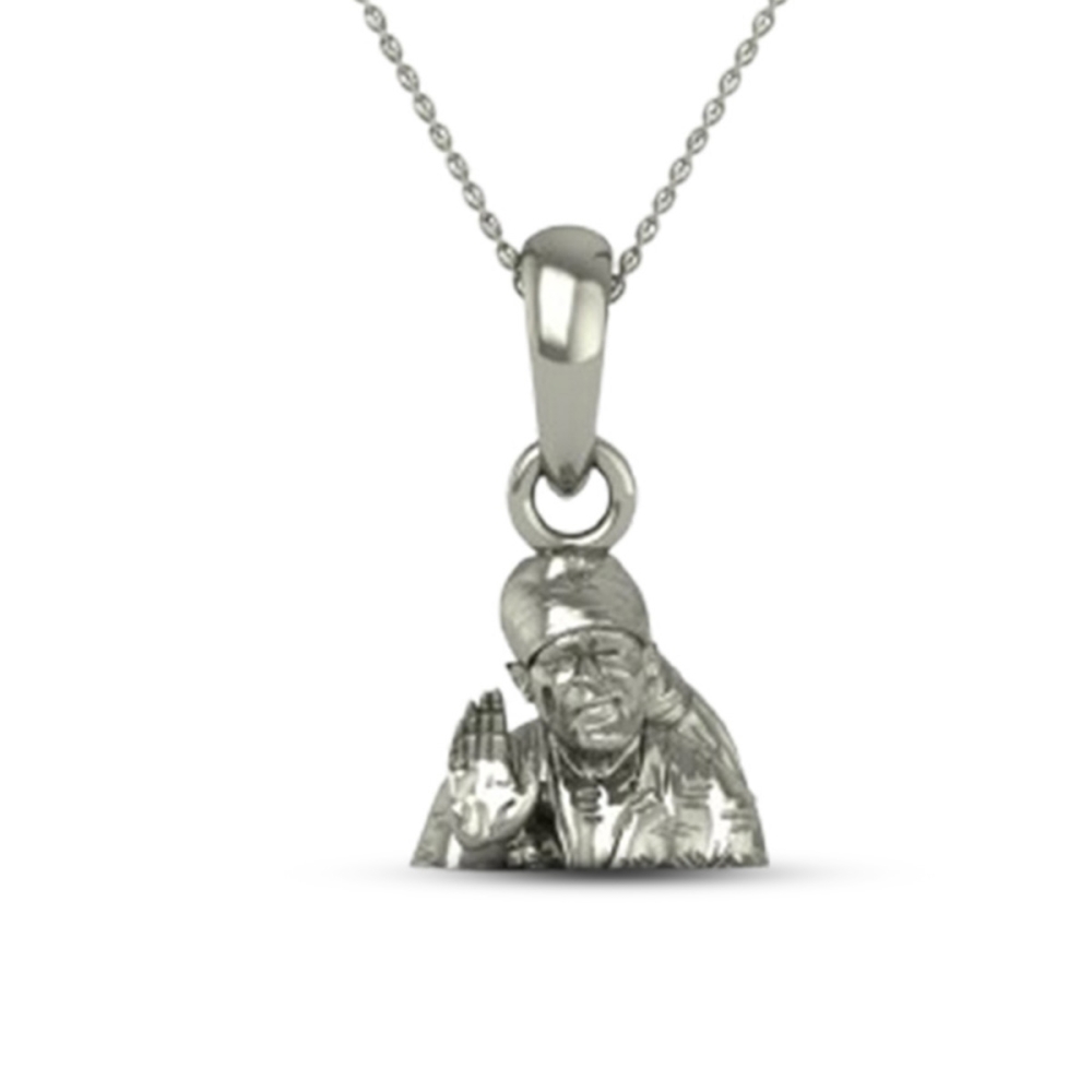 24K-2.2GM Yellow Gold Lord Sai Baba Locket Pendant For Men and Women