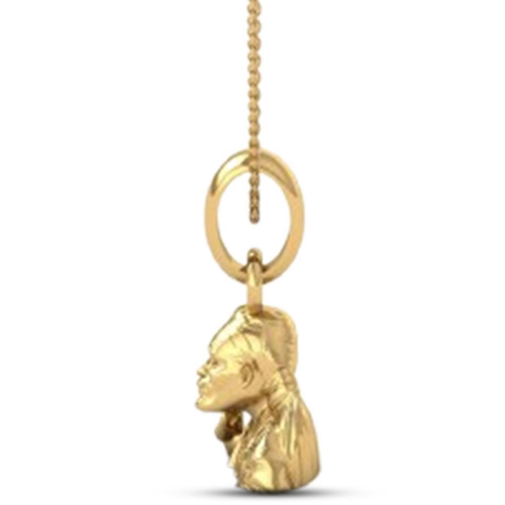 18K-5.2GM Yellow Gold Lord Sai Baba Locket Pendant For Men and Women