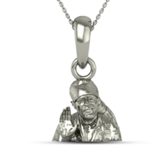 18K-5.2GM Yellow Gold Lord Sai Baba Locket Pendant For Men and Women