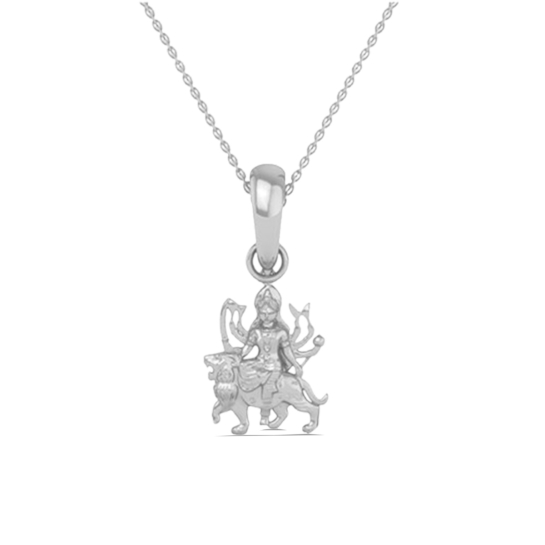 24K-2GM Yellow Gold Lord Mata Rani Locket Pendant For Men and Women