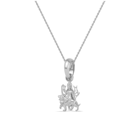 24K-2GM Yellow Gold Lord Mata Rani Locket Pendant For Men and Women