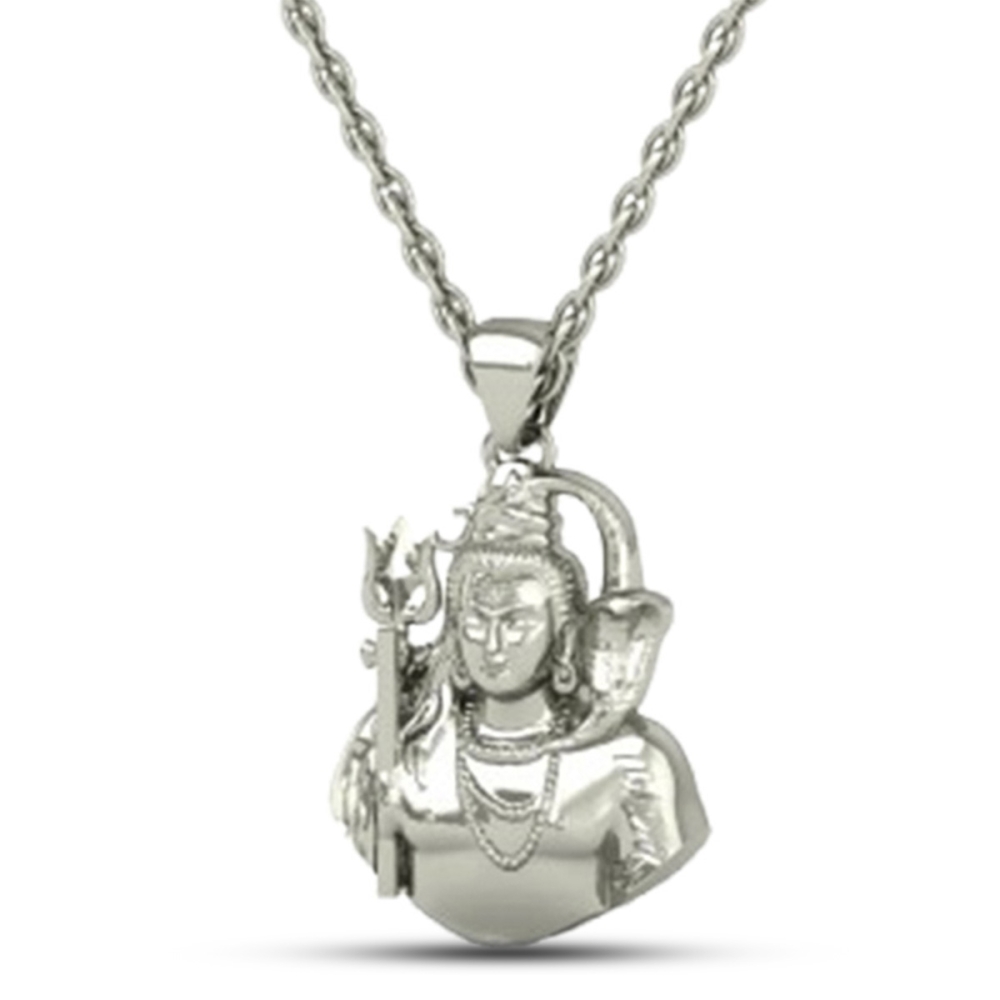 24K -3.2GM Yellow Gold Lord Shiv Locket Pendant For Men and Women